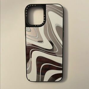 Casetify Black and Gray Marble iPhone Case